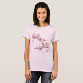 Camiseta Feminina Básica Floral-8 Tシャツ (正面フル)