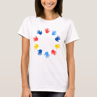 Camiseta Feminina Básica Mãos Tシャツ
