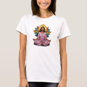 Camiseta Feminina Básica Meditação-7 Tシャツ (正面)