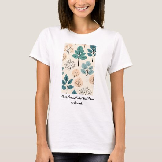 Camiseta Feminina Básica Raízes do Futuro-1 Tシャツ (正面)