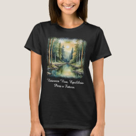 Camiseta Feminina Básica Reflexos da Terra-1 Tシャツ