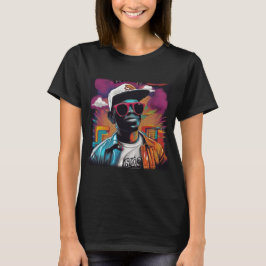 Camiseta Feminina Básica - Street graffiti art Hip Tシャツ