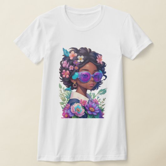 Camiseta Feminina Black Power Tシャツ (レイダウン)
