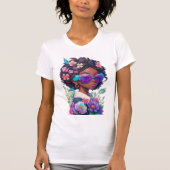 Camiseta Feminina Black Power Tシャツ (正面)