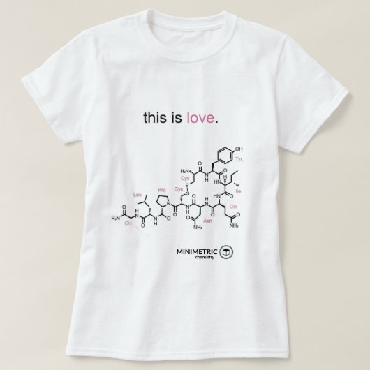 camiseta feminina - chemistry tシャツ (デザイン正面)