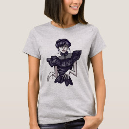 Camiseta feminina com estampa de wandinha tシャツ