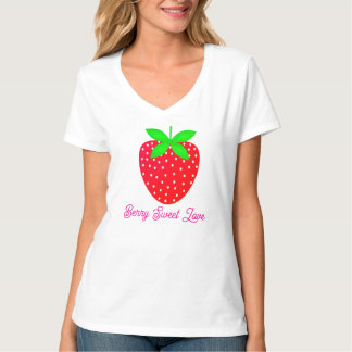 camiseta feminina estampa morango tシャツ