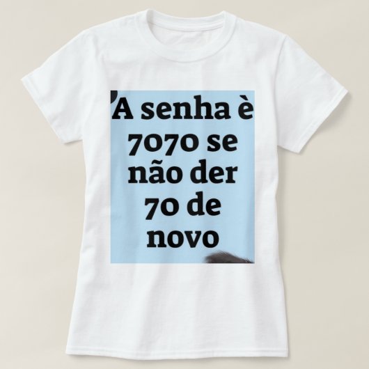 Camiseta Feminina gola canoa simples Tシャツ (デザイン正面)