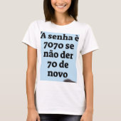 Camiseta Feminina gola canoa simples Tシャツ (正面)