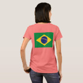 Camiseta Feminina I love Brasil Tシャツ (裏面フル)