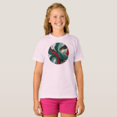 Camiseta Feminina Juvenil Básica Arte Expressão-3 Tシャツ (正面フル)