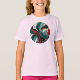 Camiseta Feminina Juvenil Básica Arte Expressão-3 Tシャツ