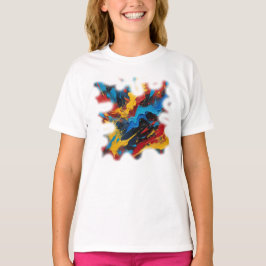 Camiseta Feminina Juvenil Básica Arte Expressão Tシャツ
