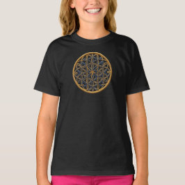 Camiseta Feminina Juvenil Básica Flôr da Vida-16 Tシャツ