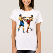 Camiseta Feminina Muay Thai / Boxe Tailandês Tシャツ (正面)