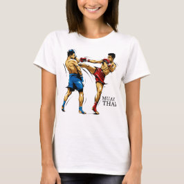 Camiseta Feminina Muay Thai / Boxe Tailandês Tシャツ