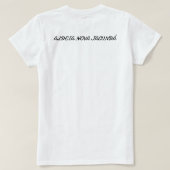 camiseta feminina para o uso do dia a dia tシャツ (デザイン裏面)