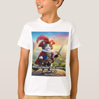 Camiseta Frase Infantil de El Gato con Botas  Tシャツ