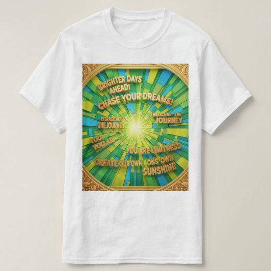 Camiseta frases motivação tシャツ (デザイン正面)