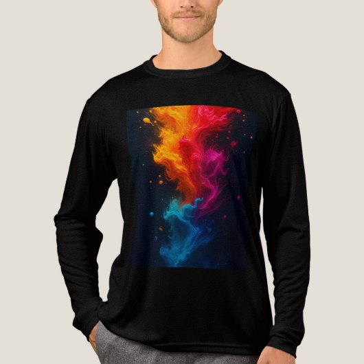 Camiseta fuego multicolor トライブレンドＴシャツ (正面)