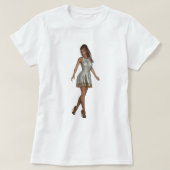 Camiseta garota da moda tシャツ (デザイン正面)