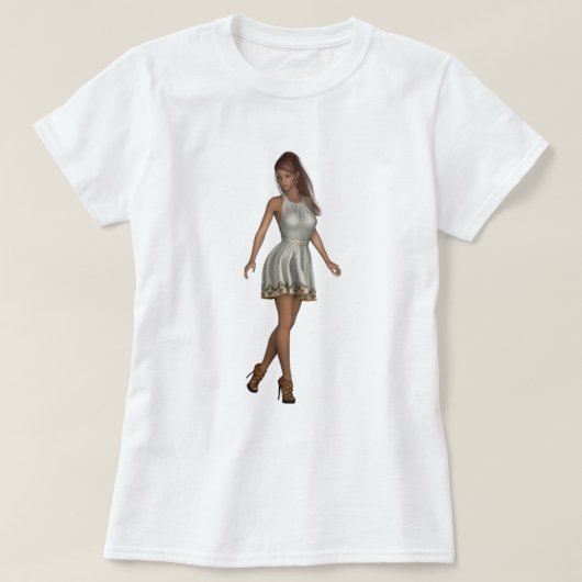 Camiseta garota da moda tシャツ (デザイン正面)