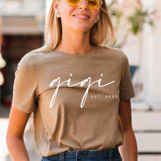 Camiseta Gigi Grandma personalizada Tシャツ