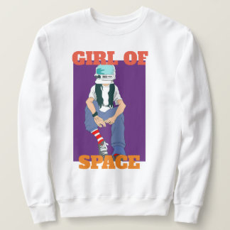 camiseta girl on of space スウェットシャツ