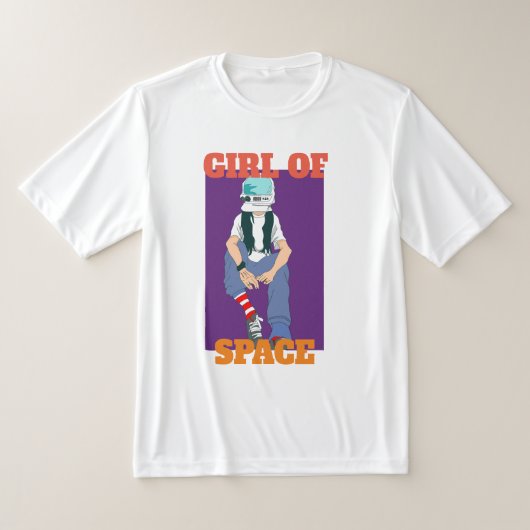 camiseta girl on of space tシャツ (レイダウン)
