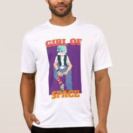 camiseta girl on of space tシャツ