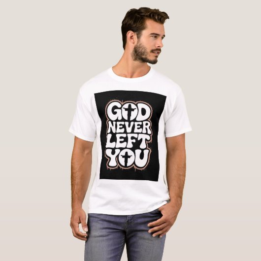 Camiseta God Never Left You Tシャツ (正面フル)