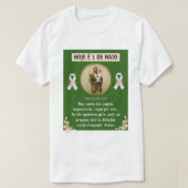 Camiseta gola canoa Masculino simples em algodão  Tシャツ (デザイン正面)