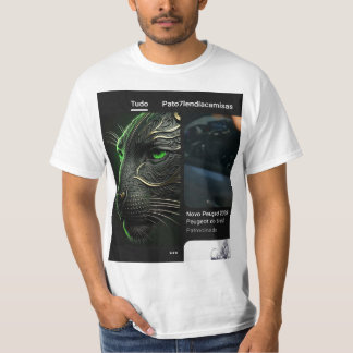 Camiseta gola canoa Masculino simples  Tシャツ