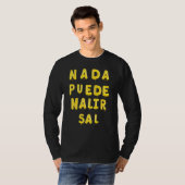 Camiseta Graciosa Para Latinos Hispanos in Spanish Tシャツ (正面フル)