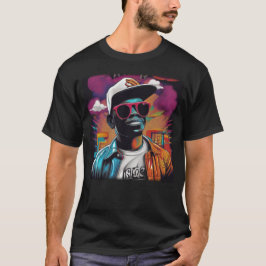 Camiseta Grafite Hip Hop - Ilustração Digital em A Tシャツ