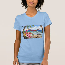 Camiseta hamaca en el mar tシャツ
