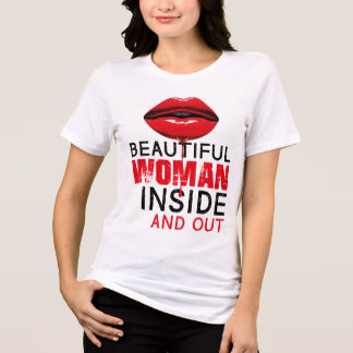 Camiseta holgada de manga corta Beautiful Woman トライブレンドＴシャツ