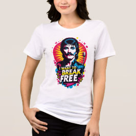 Camiseta holgada I Want to Break Free トライブレンドＴシャツ