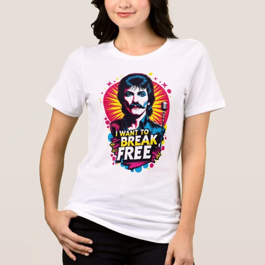 Camiseta holgada I Want to Break Free トライブレンドTシャツ (正面)