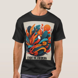 Camiseta Hombre Arte Simbólico Equilibrio Natural Tシャツ