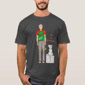 Camiseta Hombre con su perro ganando medalla  Tシャツ (正面)