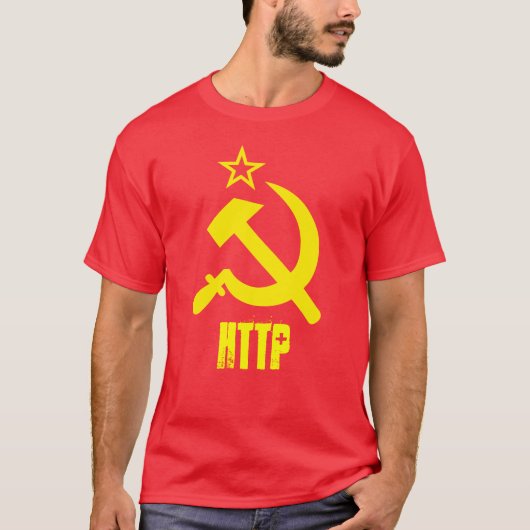 CAMISETA HTTP - CCCP AMARILLO Tシャツ (正面)