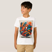 Camiseta Infantil Arte Simbólico Equilibrio Tシャツ (正面フル)
