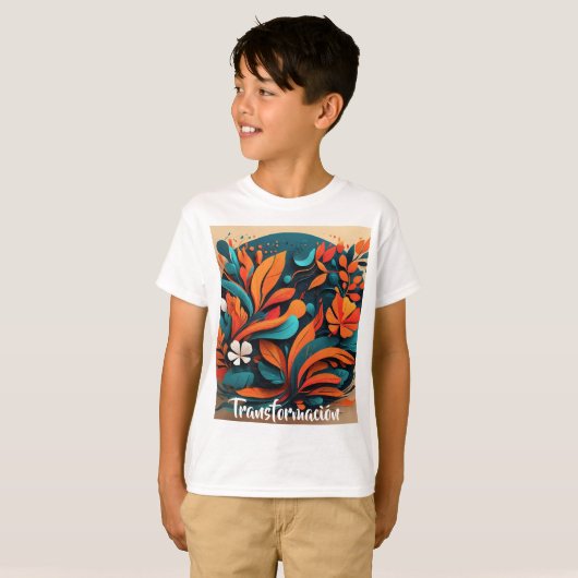 Camiseta Infantil Arte Simbólico Transformación Tシャツ (正面フル)