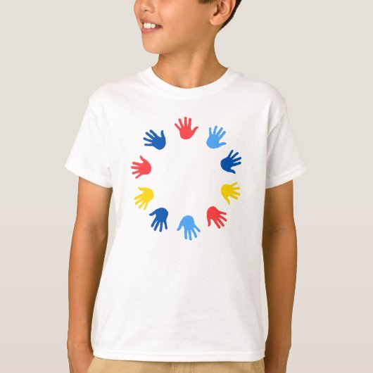 Camiseta Infantil Básica Mãos Tシャツ (正面)