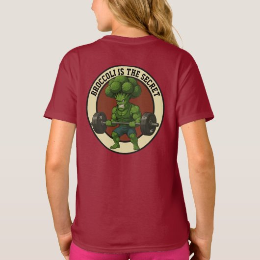 Camiseta Infantil Broccoli is the Secret - Back Tシャツ (裏面)