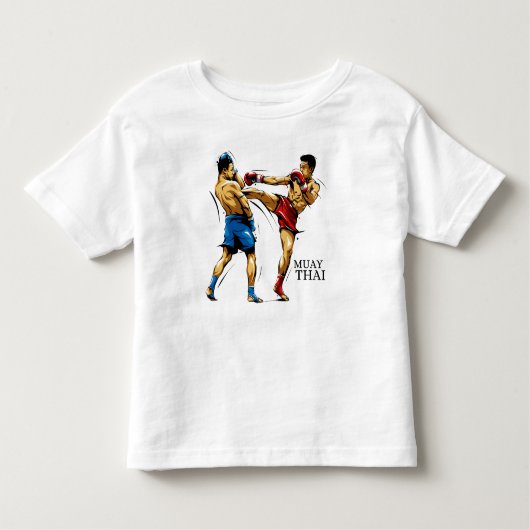 Camiseta Infantil Muay Thai / Boxe Tailandês トドラーTシャツ (正面)