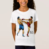 Camiseta Infantil Muay Thai / Boxe Tailandês Tシャツ (正面)