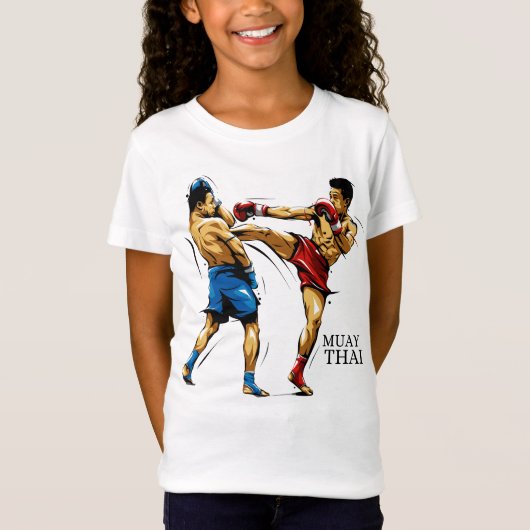 Camiseta Infantil Muay Thai / Boxe Tailandês Tシャツ (正面)