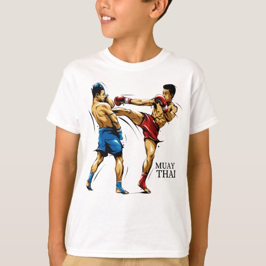 Camiseta Infantil Muay Thai / Boxe Tailandês Tシャツ (正面)